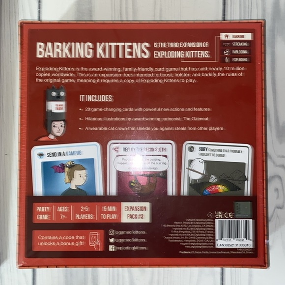 New Exploding Kittens Game and 2 expansion Sets - Picture 5 of 7